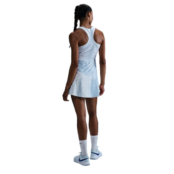 NikeCourt Dri-FIT Slam Printed White, Grey, High Voltage, and Medium A   Control the 'T' Sports