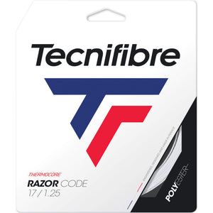Tecnifibre Razor Code 17G/1.25m White Tennis String Set