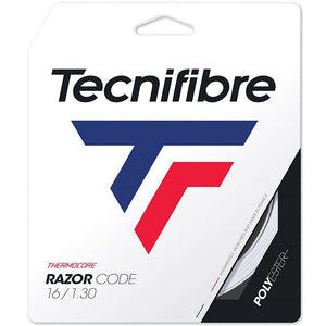 Tecnifibre Razor Code 16G/1.30m White Tennis String Set
