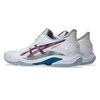 Asics Blade FF 2 Men's White & Mako Blue Indoor Court Shoes Heels and Side