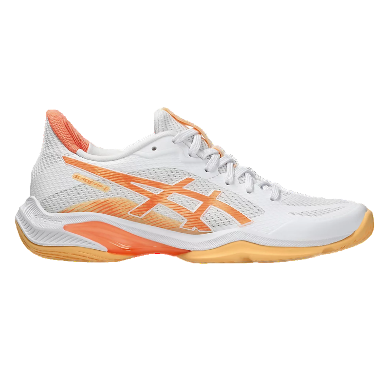 Asics Blade FF 2 White & Vivid Coral Women's Indoor Court Shoes
