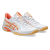 Asics Blade FF 2 White & Vivid Coral Women's Indoor Court Shoes Pair