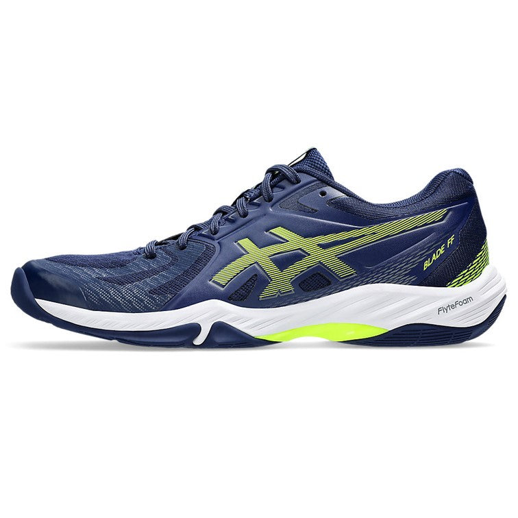Asics Blade FF Men's Blue Expanse Safety Yellow Indoor Court