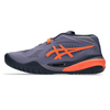 Asics Gel-Resolution X Greyish Purple & Nova Orange Wide 2E Men's Tennis Shoes Side 2