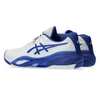 Asics Gel-Resolution X White & Dark Cobalt Men's Tennis Shoes Pair Angle 2