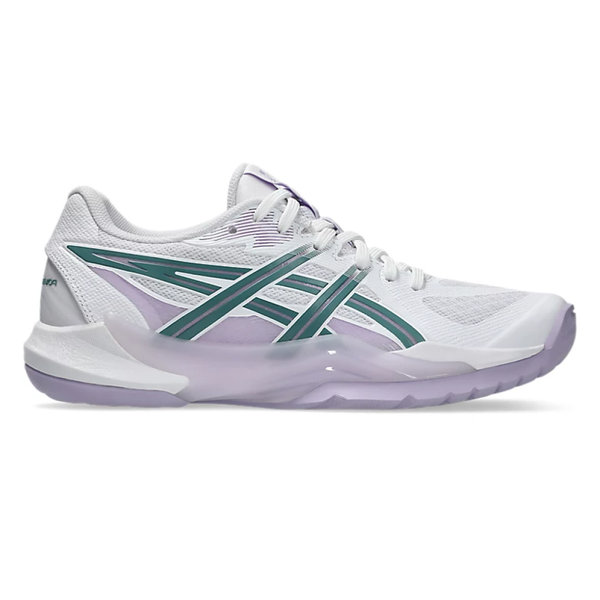 Asics Powerbreak FF White Foggy/Teal Women's Indoor Court Shoes