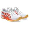 Asics Powerbreak FF White & Vivid Coral Women's Indoor Court Shoes Pair