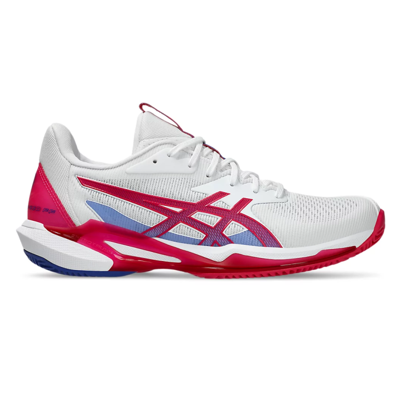 Asics Solution Speed FF3 Clay White & Bright Rose Women's Tennis Shoes