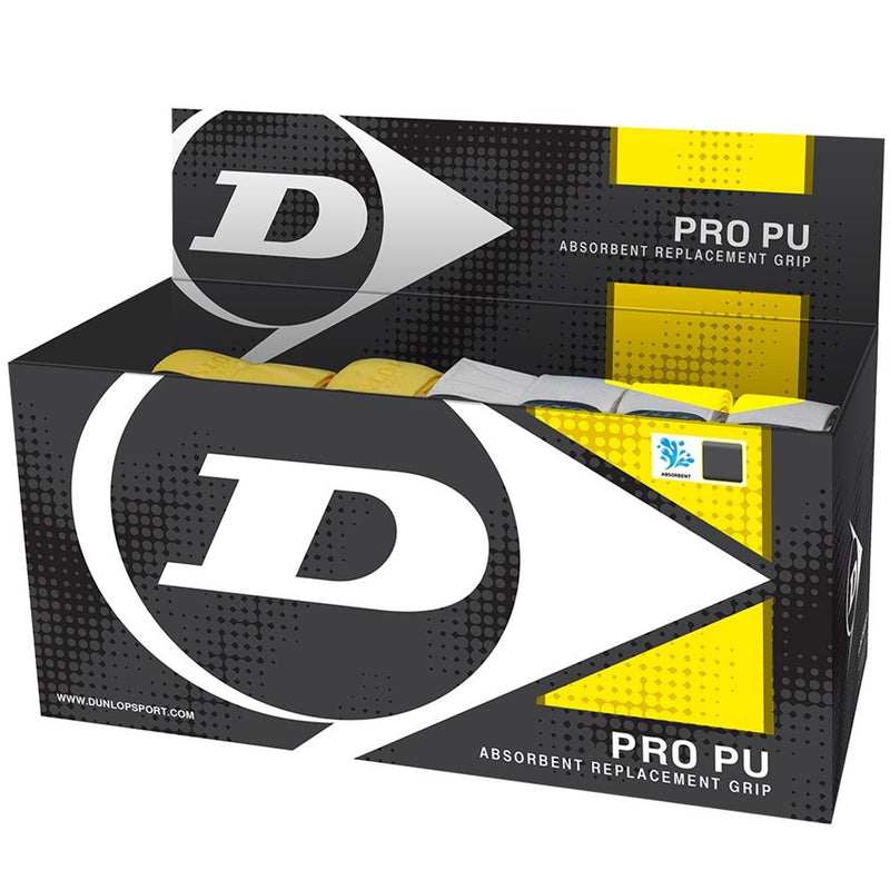 Dunlop Pro PU Replacement Grips Mixed Box of 24