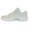 K-Swiss Hypercourt Express 2 Vaporous Gray White Blue Glow Women's Tennis Shoes Side 2