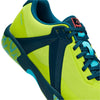 Kanso DragonFly 2 Flour Yellow & Blue Indoor Court Shoes Side Close Up