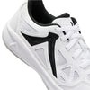 Kanso Takumi Junior White & Black Indoor Court Shoes Tongue Close Up