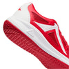 Kanso Takumi Red & White Indoor Court Shoes Heel Close Up