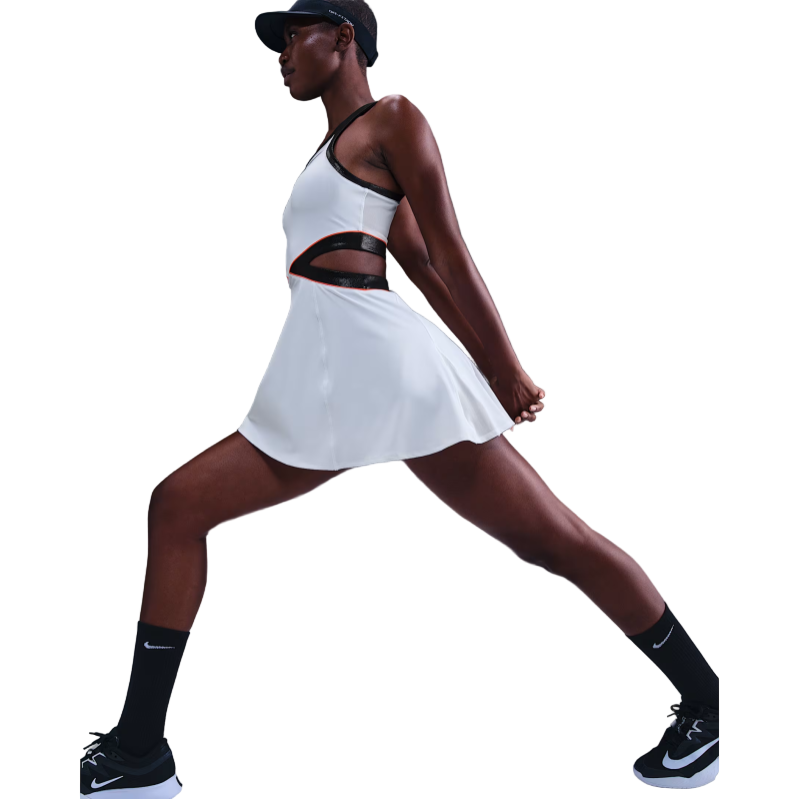 Nike Tennis Abiti Donna Tennis NikeCourt Dri-FIT Advantage Slam US Open Women's White, Black, And Nike Tennis Abiti Donna Tennis NikeCourt Dri-FIT Advantage Slam US Open Women's White, Black, And