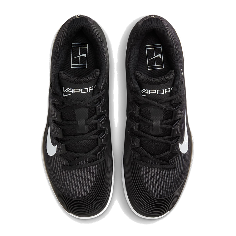 NikeCourt Zoom Vapor 12 Hard Court Black, White, and Smoke  display picture 1