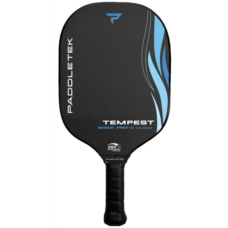 Paddletek Tempest Wave Pro-C 14.3 Riptide Blue Pickleball Paddle Front