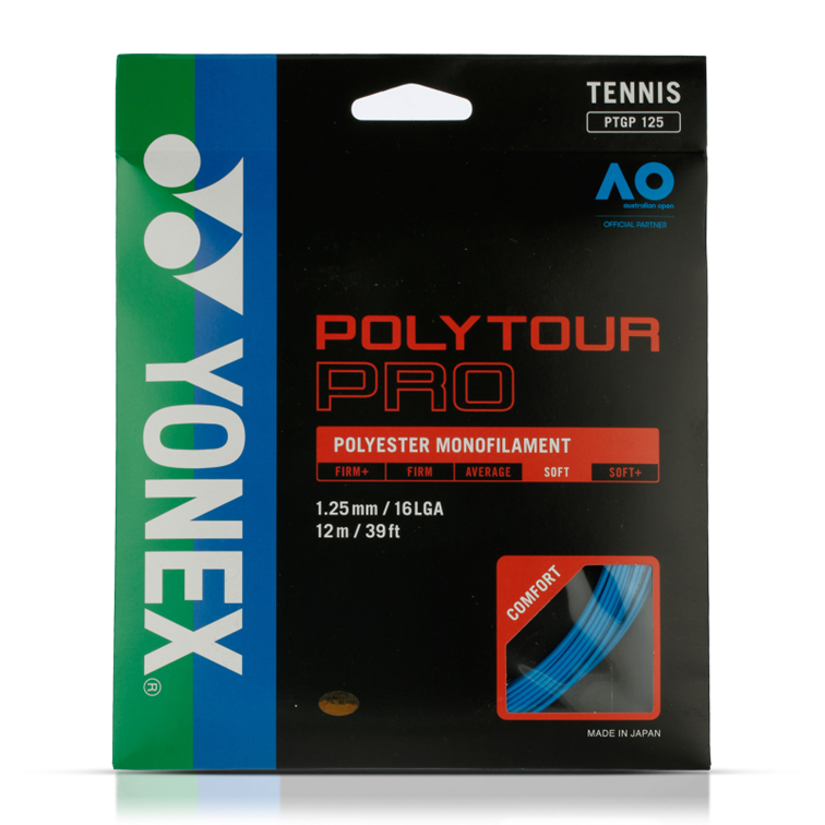 Yonex Poly Tour Pro 125 16L Blue Tennis String Set