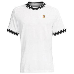 NikeCourt Heritage Men's Short-Sleeve White Tennis Top Front