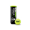 Dunlop Stage 1 Green Tennis Balls 3-Pack