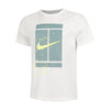 NikeCourt Men's Fall Heritage White T-Shirt Front