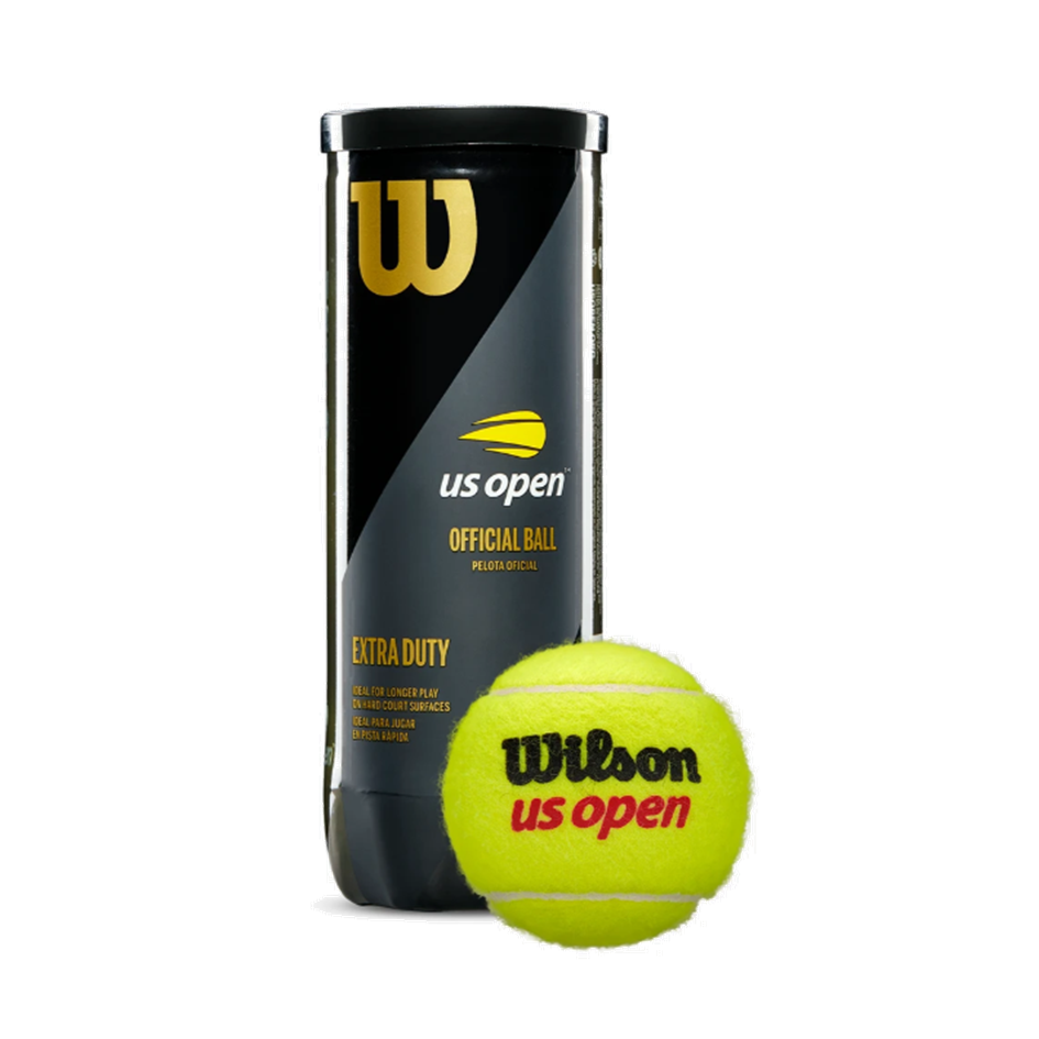 Wilson US Open Extra Duty Tennis Balls - 3-Ball Tin