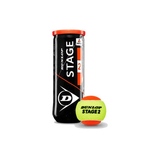 Dunlop Stage 2 Orange Tennis Balls Case of 24 Tins