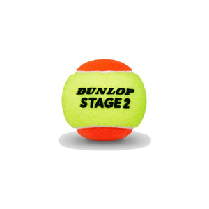 Dunlop Stage 2 Orange Tennis Balls Case of 24 Tins