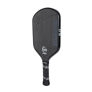 Six Zero Double Black Diamond Control Black & White 16mm Pickleball Paddle