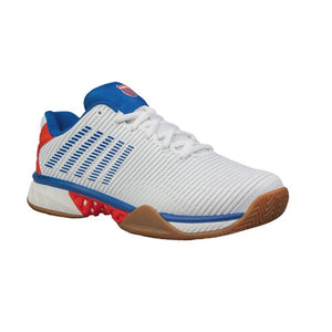 K-Swiss Hypercourt Express 2 White & Red Indoor Court Shoes Side 2