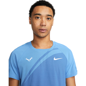 Nike Dri-FIT ADV Rafa Short-Sleeve Men's Blue Tennis Top