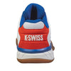 K-Swiss Hypercourt Express 2 White & Red Indoor Court Shoes Heel