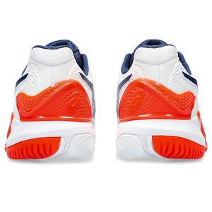 Asics Gel-Resolution 9 White & Blue Expanse Men's Tennis Shoes