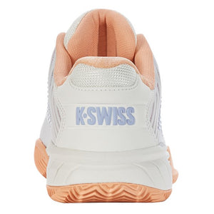 K-Swiss Hypercourt Express 2 White, Peach, & Heather Women's Clay Court Tennis Shoes