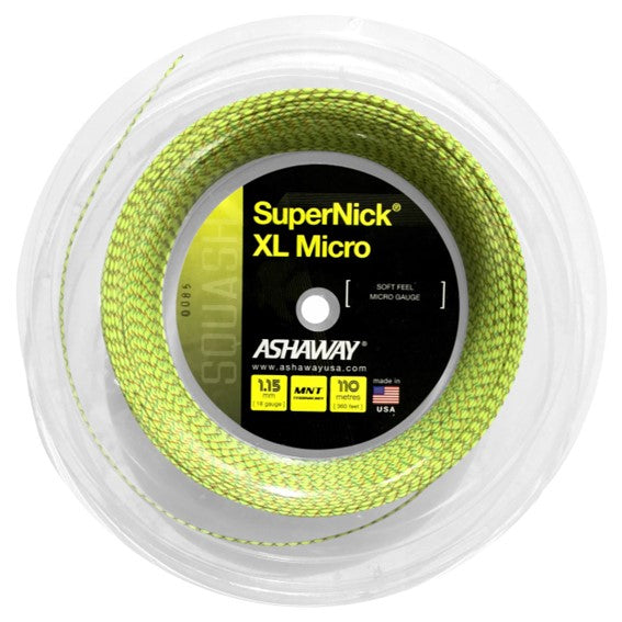 Ashaway SuperNick XL Micro 360' Reel Squash String