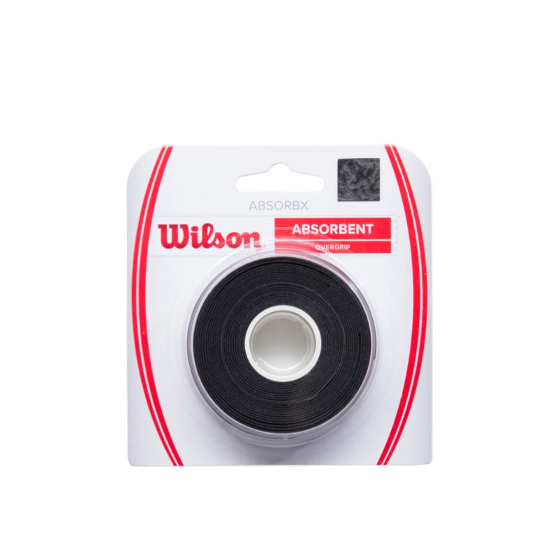 Wilson Absorbx Absorbent Overgrip 3 pack Black