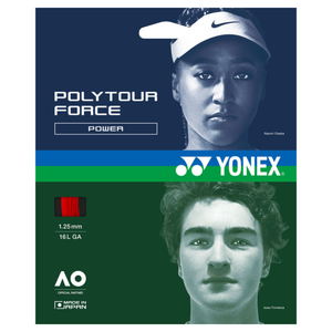 Yonex Polytour Force 16G Bright Red Tennis String – Control the 'T' Sports