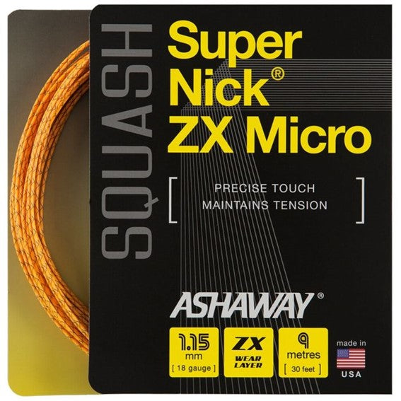 Ashaway Supernick ZX Micro Orange Squash String Set