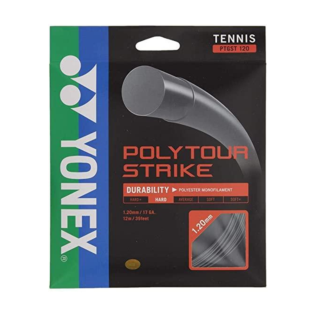Yonex Poly Tour Strike 17g Tennis String Set Black