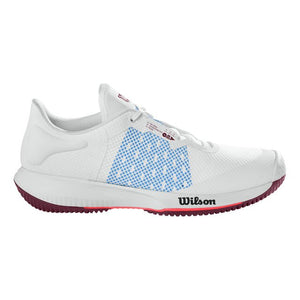 Wilson Kaos Swift Women's Tennis Shoes/White Chambray Blue/Fig Side