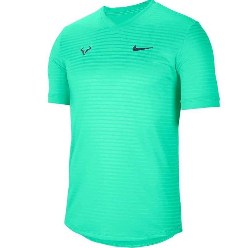 Nike Rafa Challenger Green Glow/Thunder Blue Men's Shirt