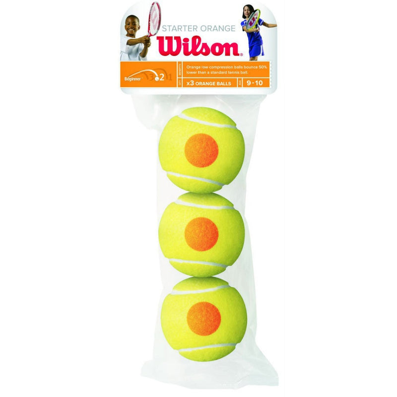 Wilson Starter Orange Tennis Balls 3-pack