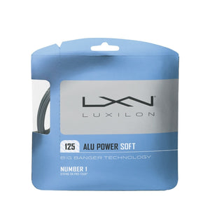 Luxilon Alu Power Soft 125 Silver Tennis String Set