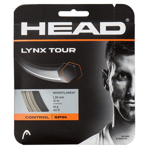 Head Lynx Tour 16 Gauge Grey Tennis String Set