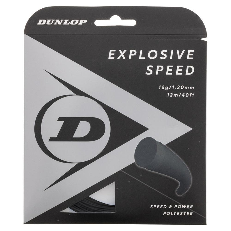 Dunlop Explosive Speed 16G Tennis String Set Black