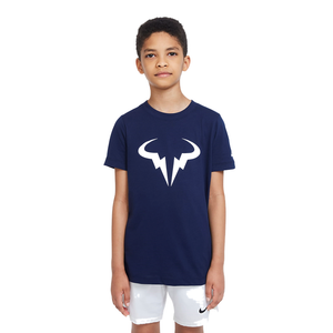 NikeCourt Dri-Fit Rafa Obsidian Boy's Tennis T-Shirt