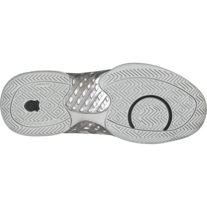 K-Swiss Hypercourt Express Grey/White/Silver Men's Tennis Shoes - Outsole