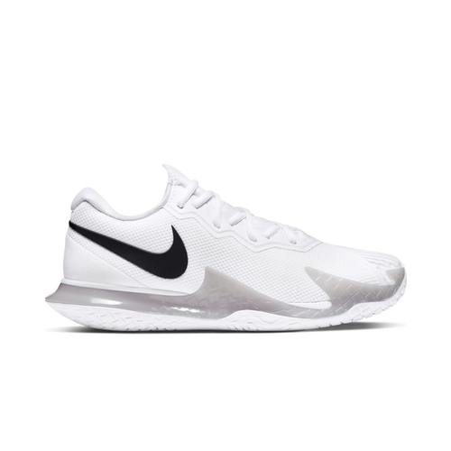 NikeCourt Air Zoom Vapor Cage 4 Hard Court White/Black Men's Tennis Shoes Heels