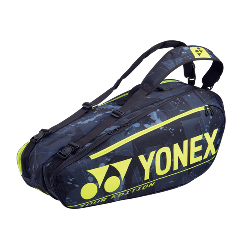 Yonex Pro Black & Yellow 6 Racquet Bag