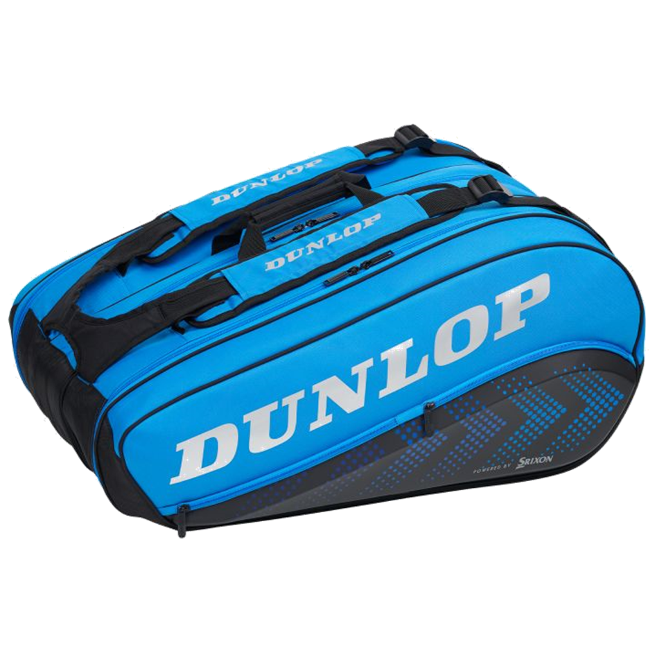 Dunlop 2023 FX Performance Black & Blue 12 Racquet Thermo Racquet Bag