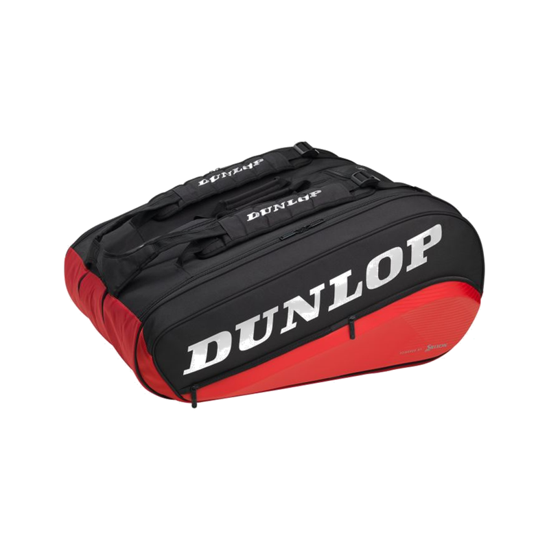 Dunlop CX Performance 12 Racquet Thermo Bag (Black/Red) Straps and Main Section